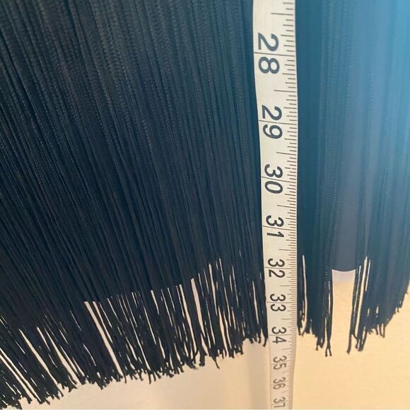 Weissman dance costume black flapper fringe dress Roaring 20'S 10544 LA adult - Picture 7 of 11